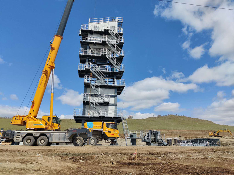 CXTCM AMP2000-C model asphalt plant started installation in Russia